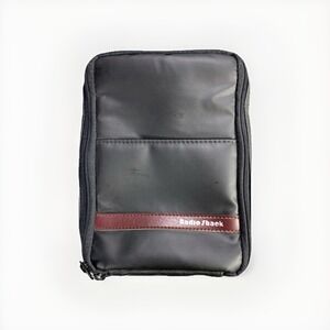 Vintage Radio Shack 12 CD Compact Disc Zippered Case Carry Bag Black Tote Handle